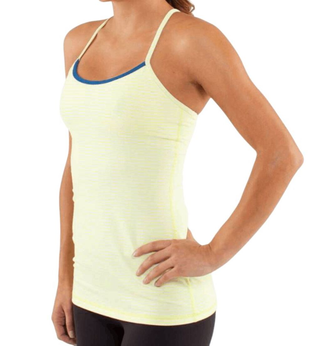 LULULEMON ATHLETICA Power Y Tank 'Luon Light Size 6